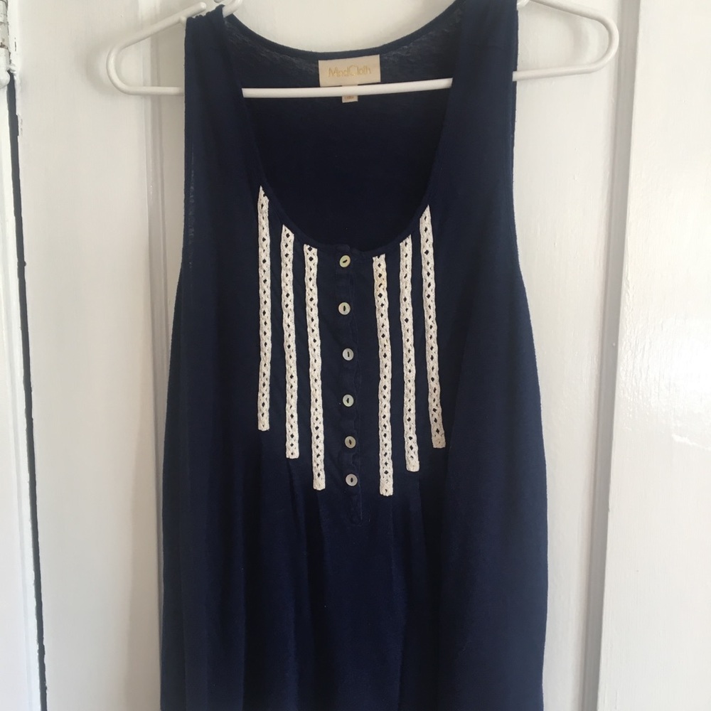 ModCloth blue tank sz M
